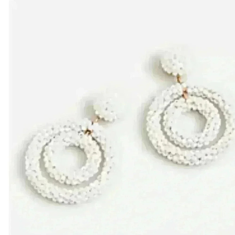 J Crew Beaded Circle Earrings (coming soon)